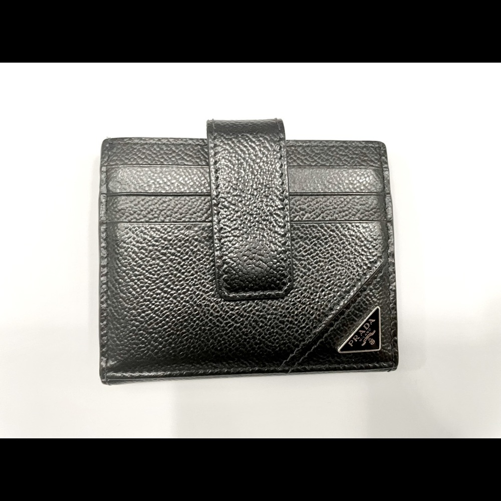 Prada men's saffiano leather card holder